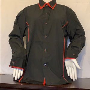 Black & red buttons down NWOT